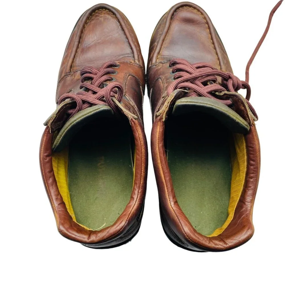 Vintage Timberland Men Size 7‎ Chukka Brown Leather Ankle Boots Gore-Tex Lace up
